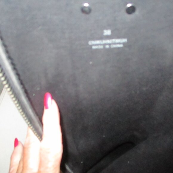 new burberry rain boots black and gray zippers up back 7  38 - Picture 8 of 9